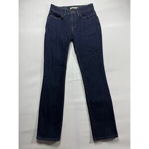 Levi's 525 Women's Perfect Waist Straight Leg Blue Denim Jeans - Sz 4S (27x29)